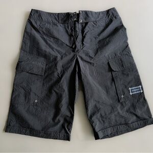 Burberry London Men's Black Board Swim Shorts Trunks Size Small Swim Wear